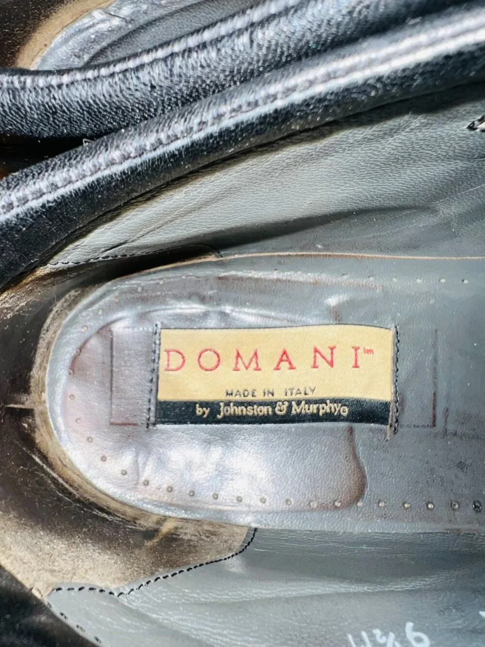Domani Made In Italy By Johnston & Murphy black Calfskin Ankle-boot Size 9.5 M